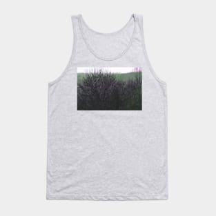 Barren Branches In Green Tank Top